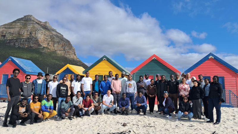 AIMS Students group photo with Ishango team
